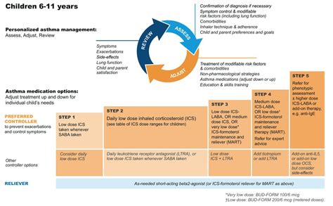 gina guidelines for asthma management.